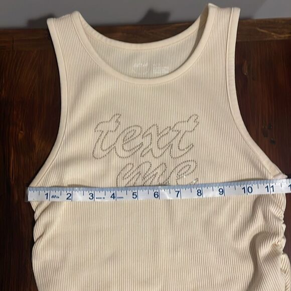Aerie Text Me Ribbed Crop Tank Top Size XS - Picture 7 of 9